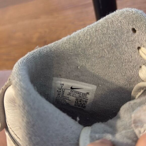 Nike Air Force 1 sculpt silver high top leather sneaker 7 - Picture 11 of 13